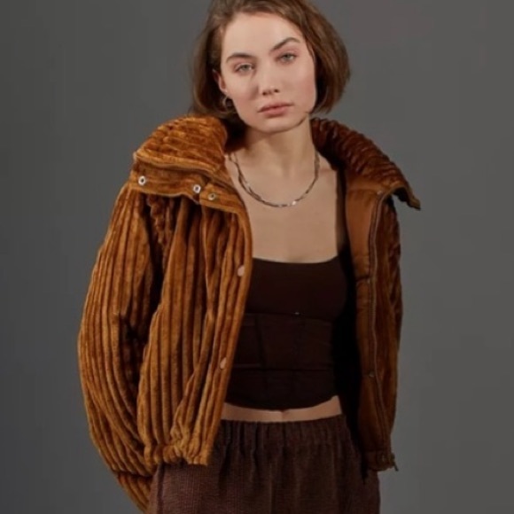 uo bdg isla funnel-neck corduroy jacket - Picture 7 of 7